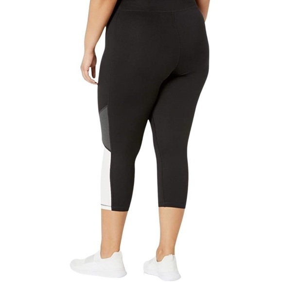 JUST My Size Womens Active Pieced Stretch Capri - Picture 2 of 13